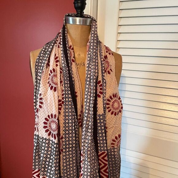 COMMUNITIE | big blanket luxury multicolor patterns scarf wrap - Picture 3 of 9